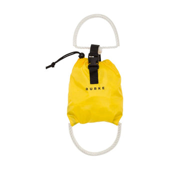 Bright yellow throwable rope 