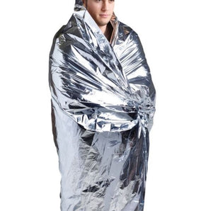 Coghlan’s Emergency Blanket – aluminized survival blanket reflecting body heat
