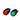 LED Port and Starboard Navigation Lights Pair Black