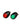 LED Port and Starboard Navigation Lights Pair Black