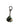 Pāua keychain on stainless clip F001