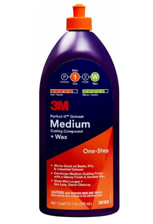 3M Medium Cutting Compound and Wax