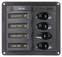 BEP 900-DC 4-Way Marine Circuit Breaker Panel – Electrical Control NZ