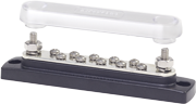 Blue Sea 10 Terminal BusBar with Cover – 150A Marine Grade