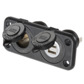 Cigarette Lighter & Dual USB Socket