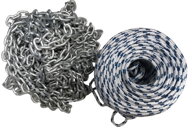Drum Winch Anchor Rope Chain Pack 80m x 6mm | Barton Marine NZ