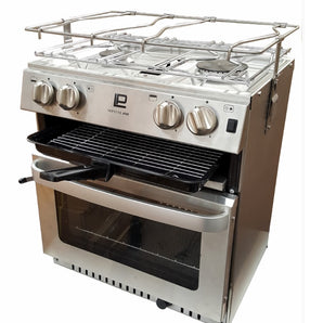 MaXtek Oven, with 2 burner & Grill with gimbal and pot holders