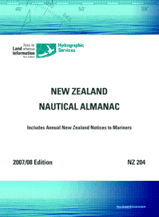 New Zealand Nautical Almanac – Official LINZ Marine Navigation Guide NZ