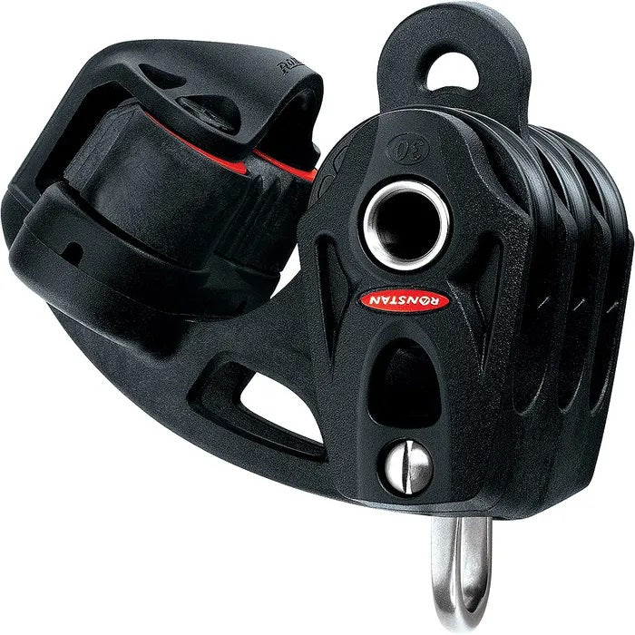 Ronstan Rf936 Ronstan RF35332 30mm Triple Pulley | Cleat + Becket Block System ...