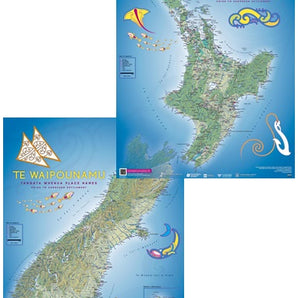 Aotearoa Te Reo Posters Combo (North and South Islands)