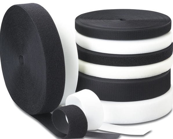 Velcro Hook and Loop - Black 25mm (per meter)